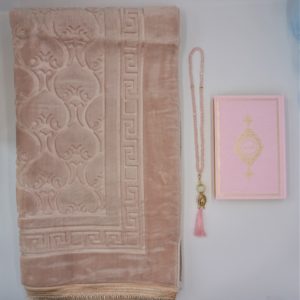 Luxus XL Gebetsteppich-Set Soft in Rosa