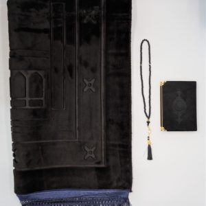 XXL Gebetsteppich-Set Soft Schwarz