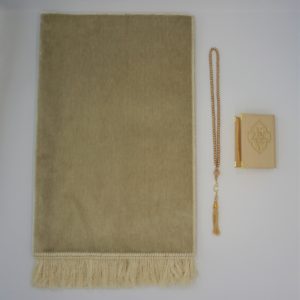 Design Samt Gebetsteppich-Set Nude