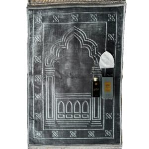 Luxus Gebetsteppich-Set Soft in Grau