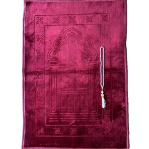 XXXL Gebetsteppich-Set Soft in Berry Red