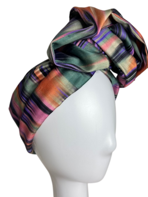 Handgefertigter Damen-Turban - Colorwave – Bild 2