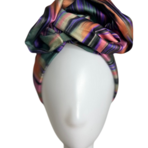 Handgefertigter Damen-Turban - Colorwave