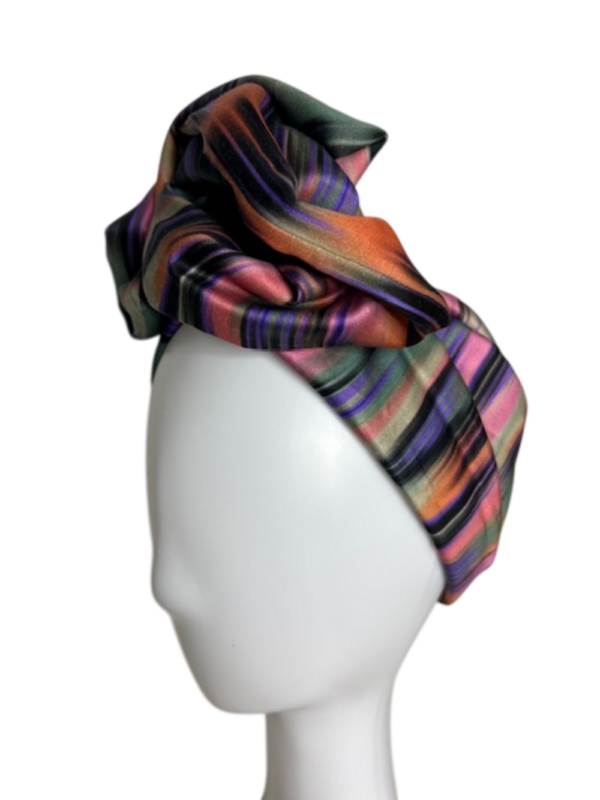 Handgefertigter Damen-Turban - Colorwave – Bild 3
