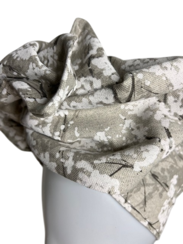 Handgefertigter Damen-Turban - Taupe Garden – Bild 4