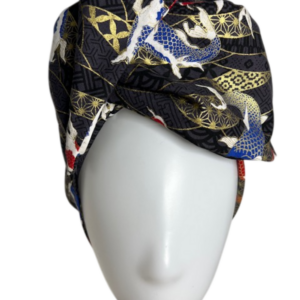 Handgefertigter Damen-Turban - Koi Symphony